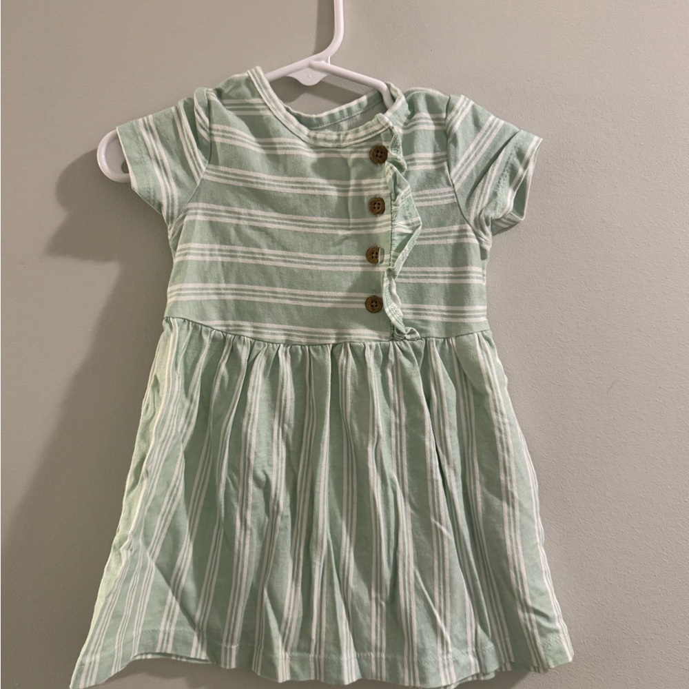 *3 FOR $20*  Mint Striped Kids Dress